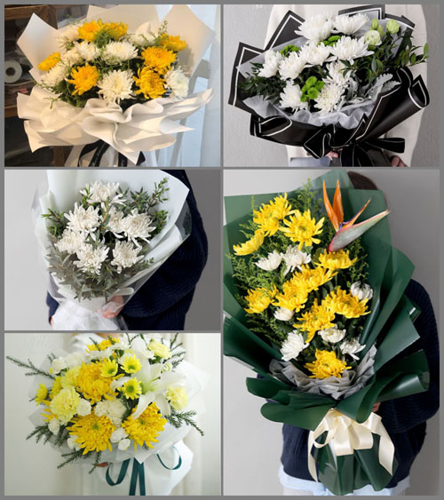 山东青岛平度市蓼兰镇南孙家村白事花束代送